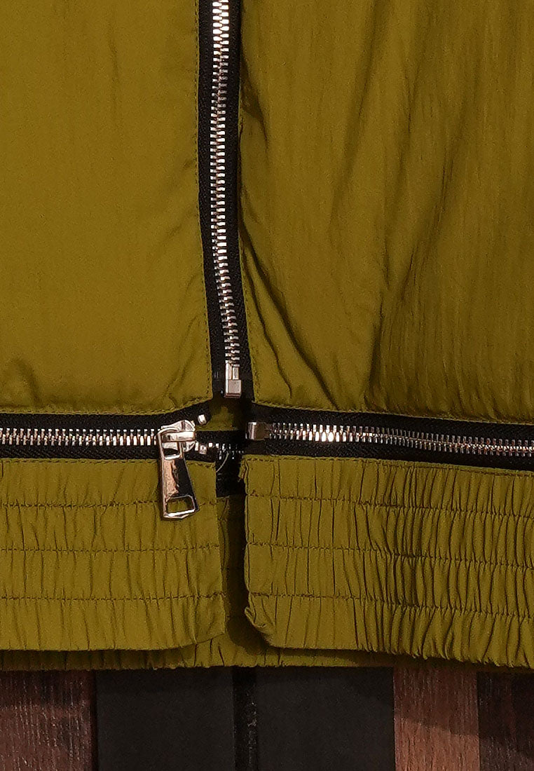 Women High Neck Cropped Jacket