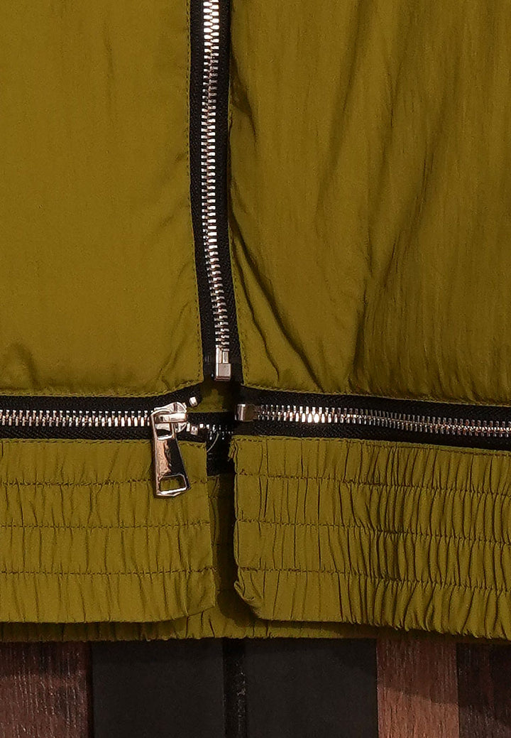 Women High Neck Cropped Jacket