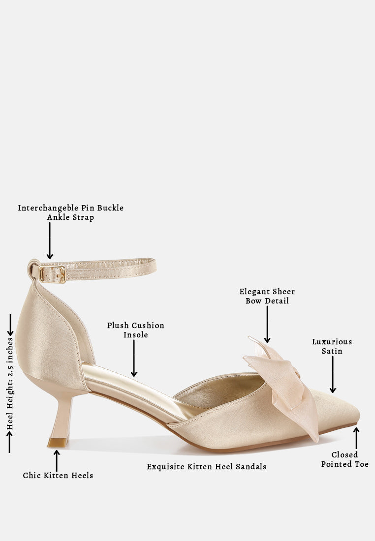 women bow detail satin sandals#color_beige