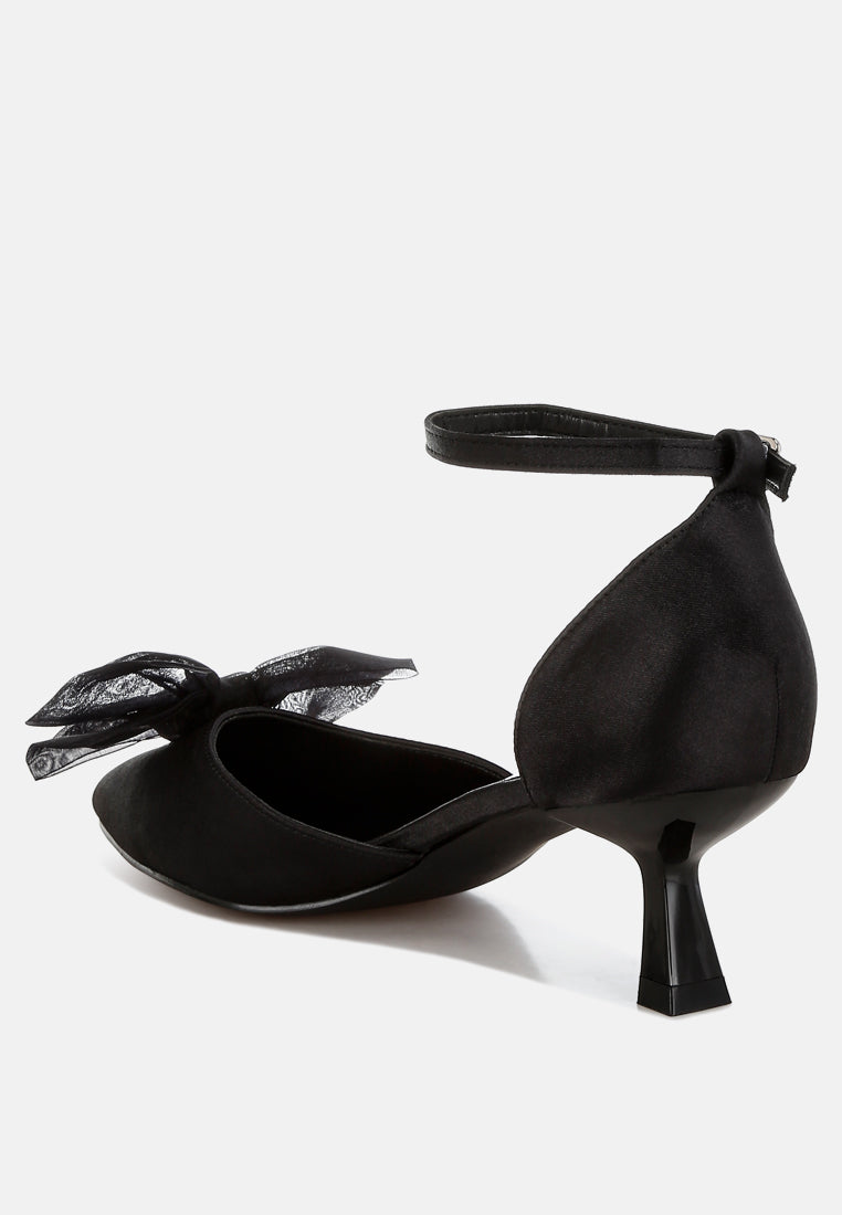 women bow detail satin sandals#color_black