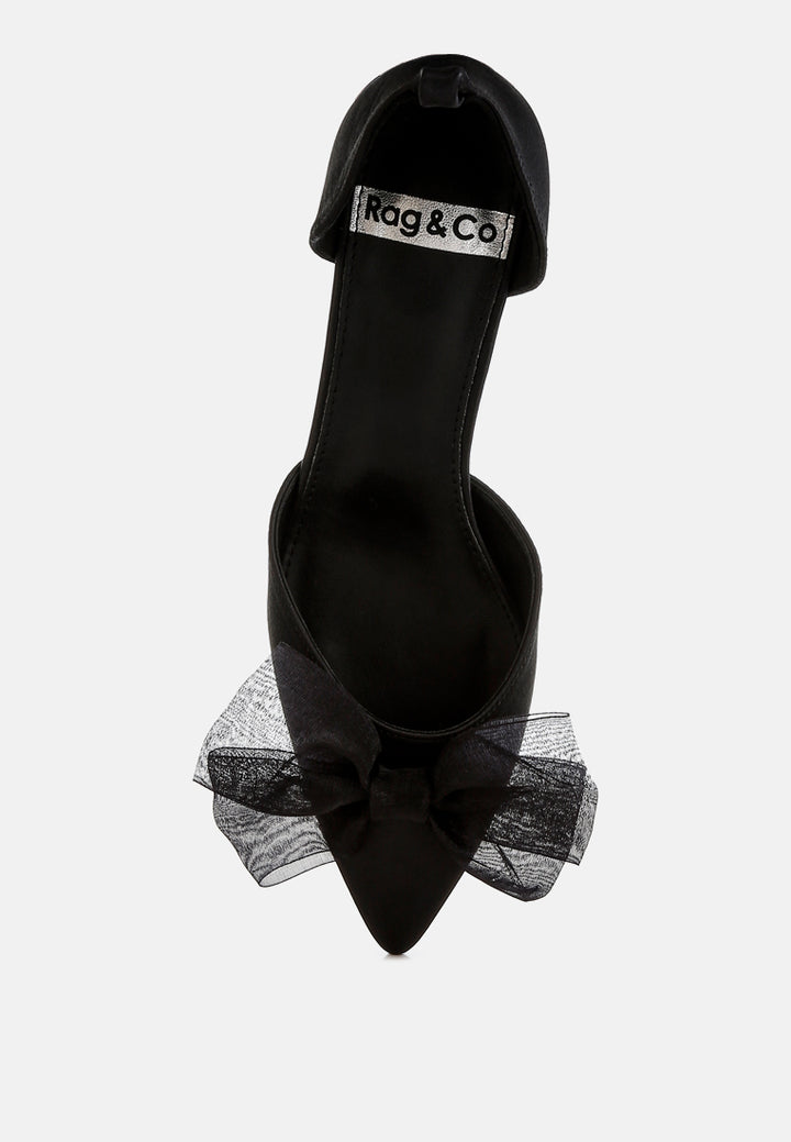 women bow detail satin sandals#color_black