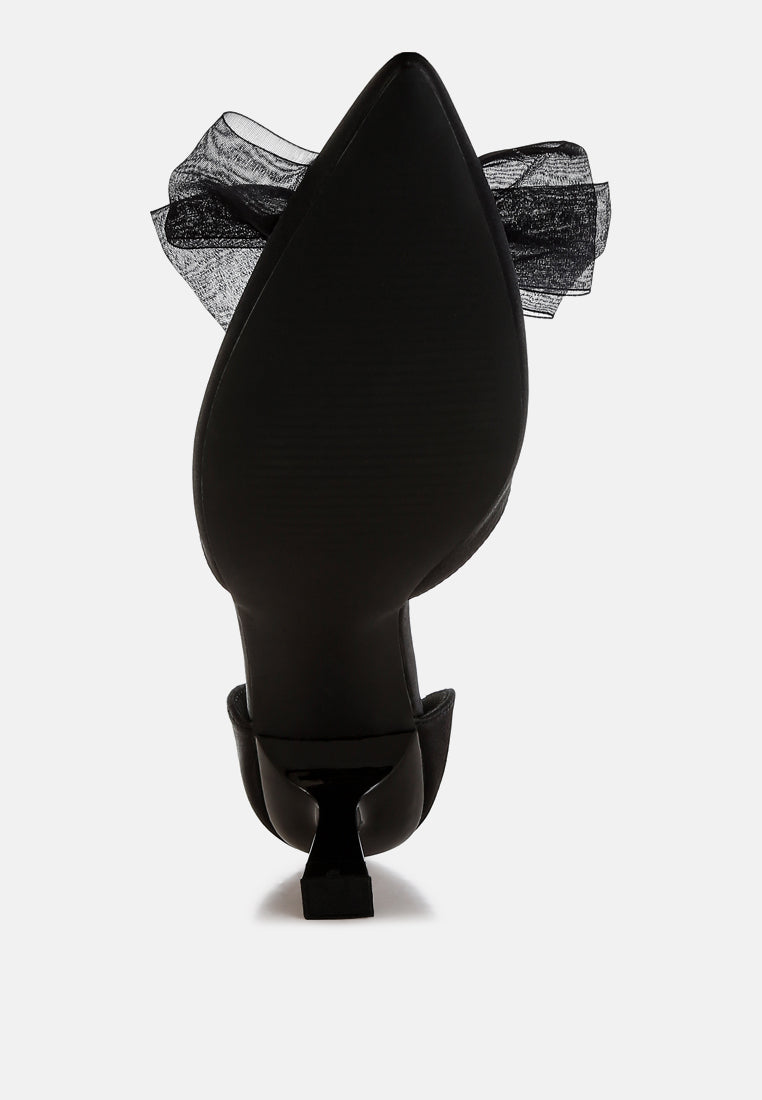 women bow detail satin sandals#color_black