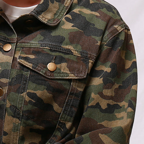 Camouflage Crop Jacket