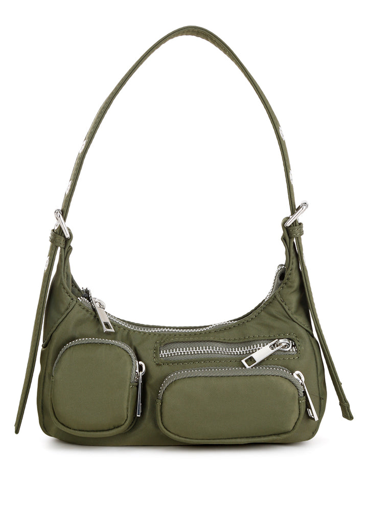 cargo pockets shoulder bag#color_olive