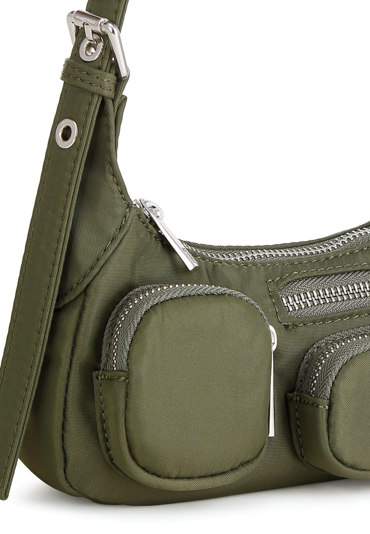 cargo pockets shoulder bag#color_olive