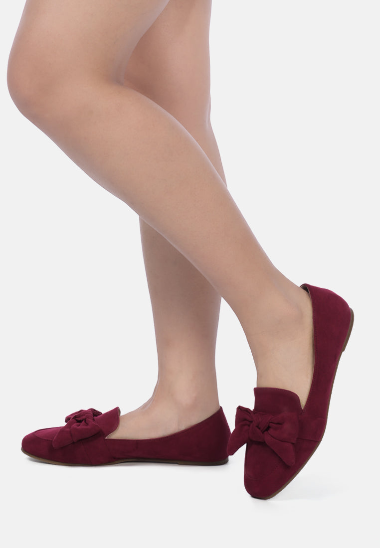 women pointed toe loafers#color_dark-red