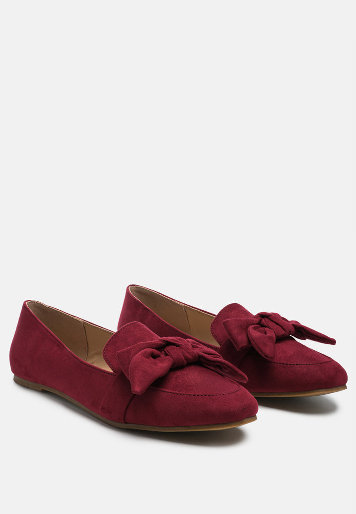 women pointed toe loafers#color_dark-red
