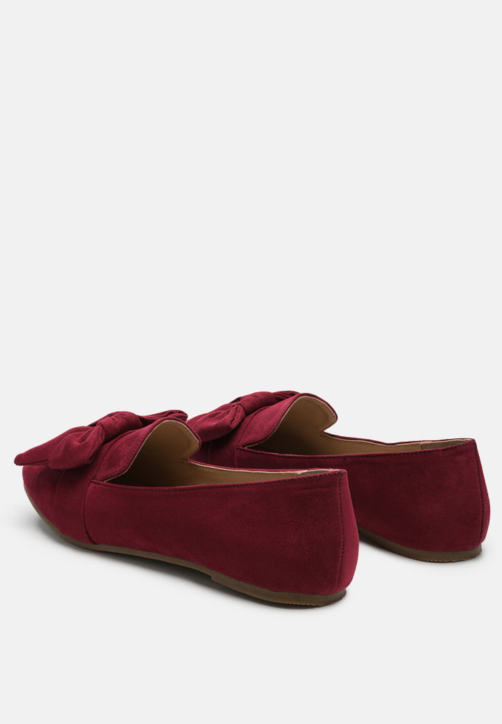women pointed toe loafers#color_dark-red