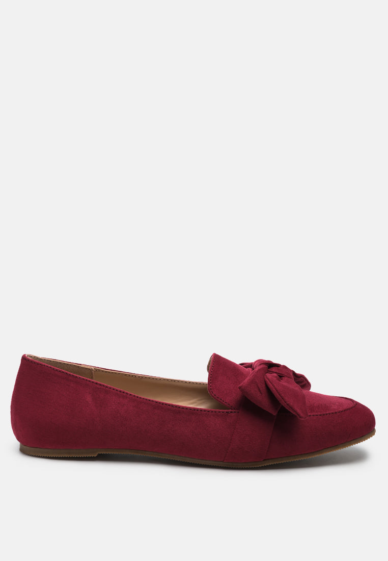 women pointed toe loafers#color_dark-red
