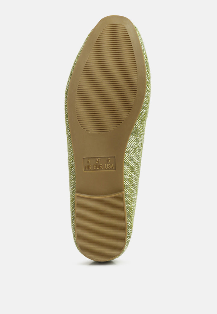 women chain embellished loafers#color_green