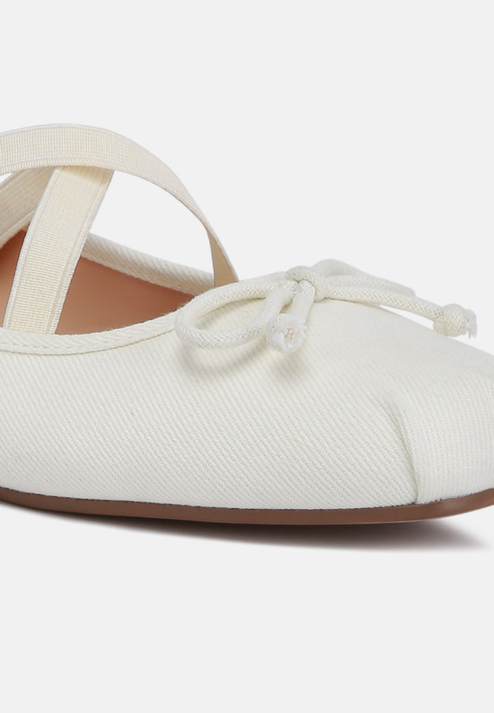 women criss cross strap ballet flats#color_beige