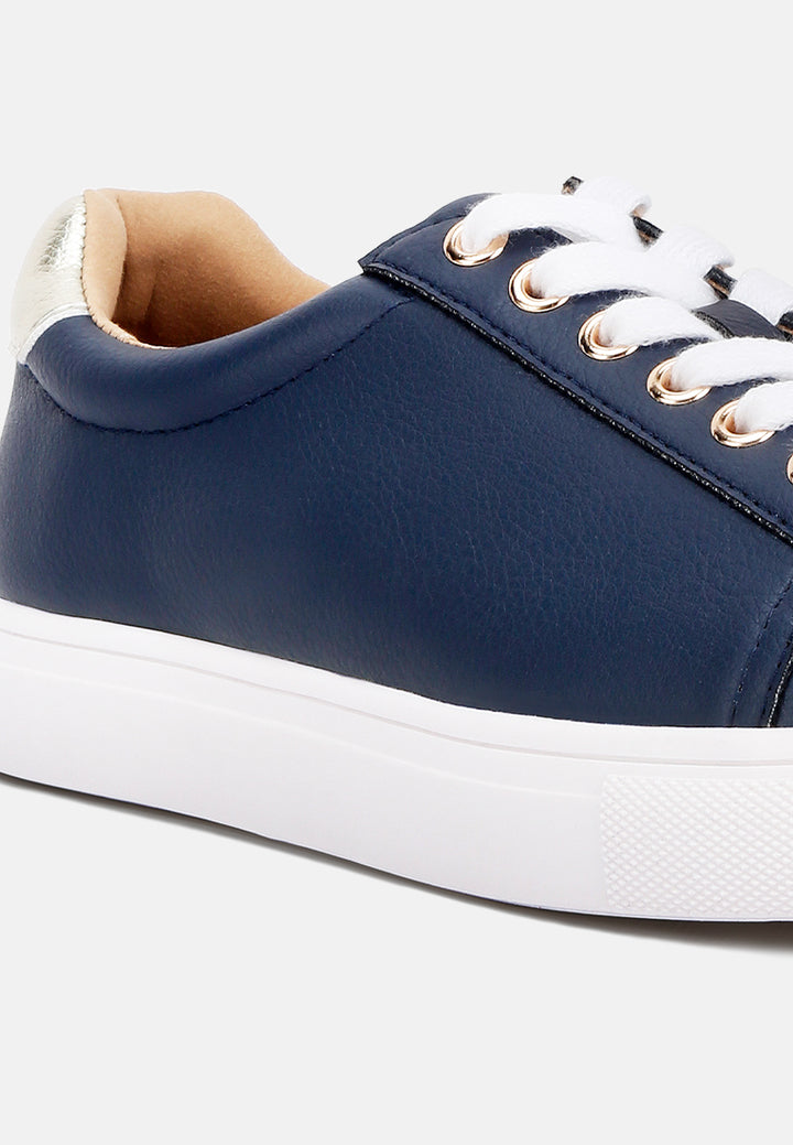 colette croc back panel sneakers#color_navy-gold