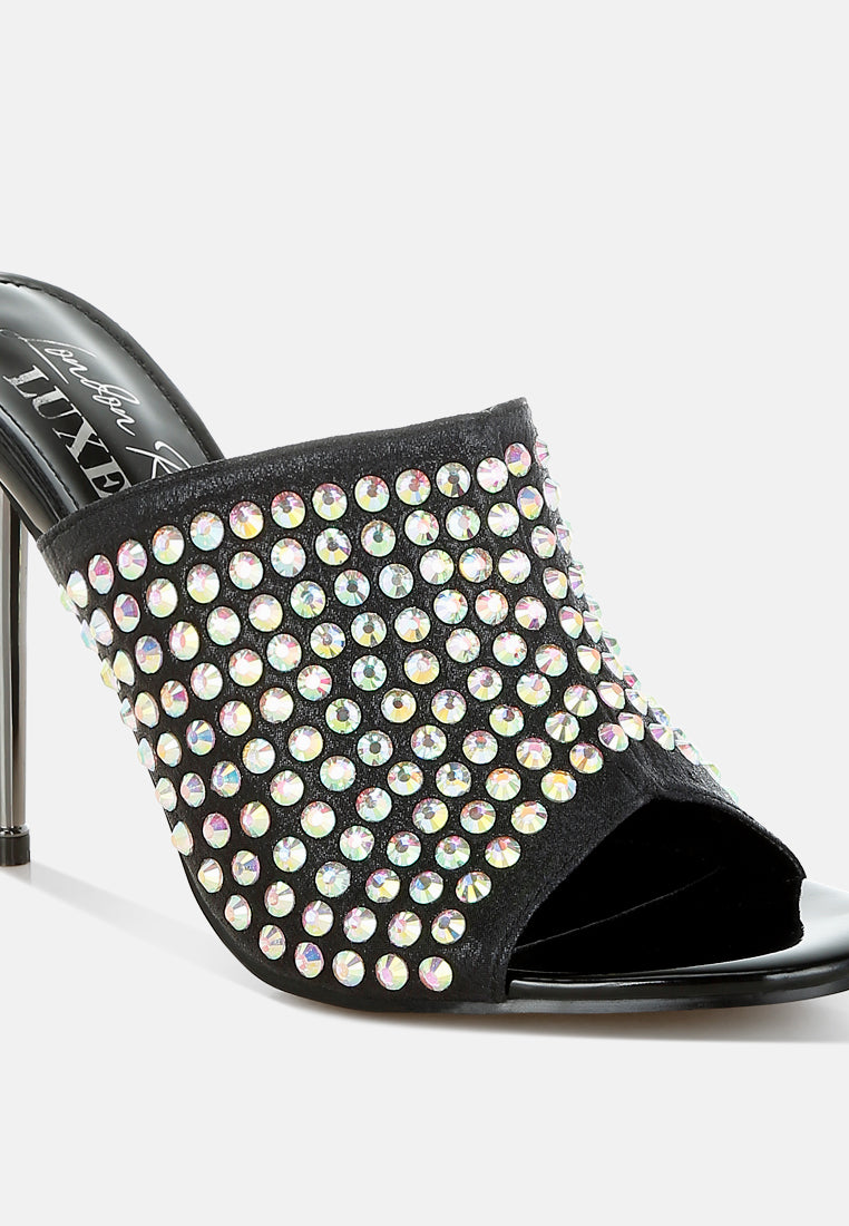 women ab rhinestone slip-on stiletto heels#color_black