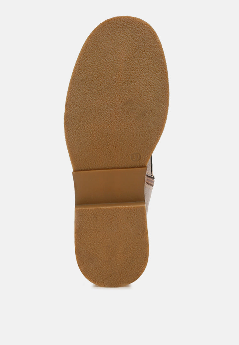 women faux leather lace up boots#color_tan