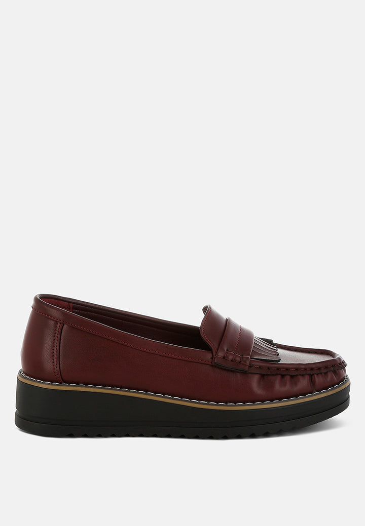 women fringed nubuck loafers#color_burgundy
