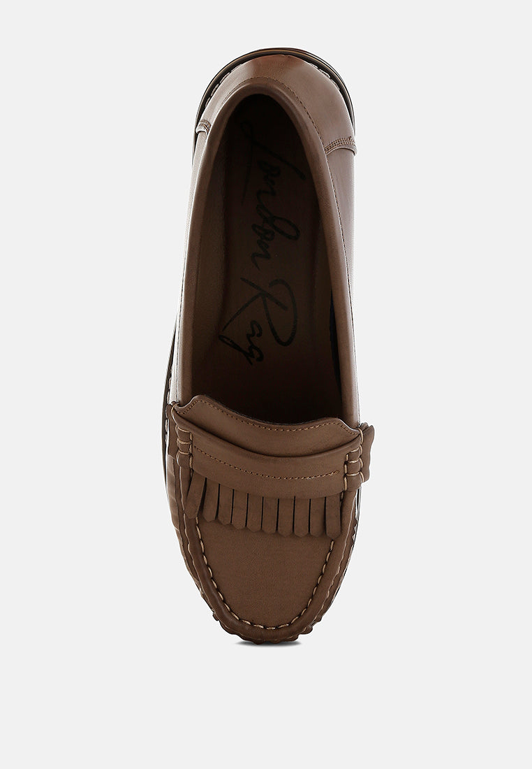 women fringed nubuck loafers#color_taupe