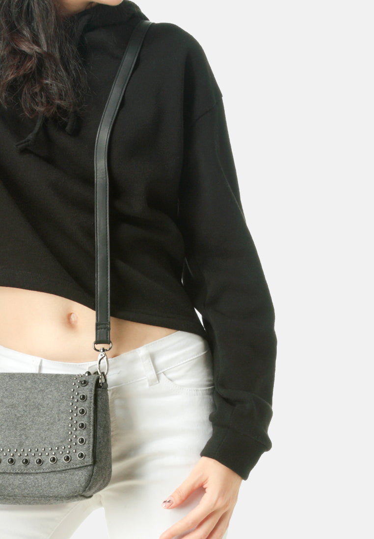 Women Button Detailed Sleeve Hoodie