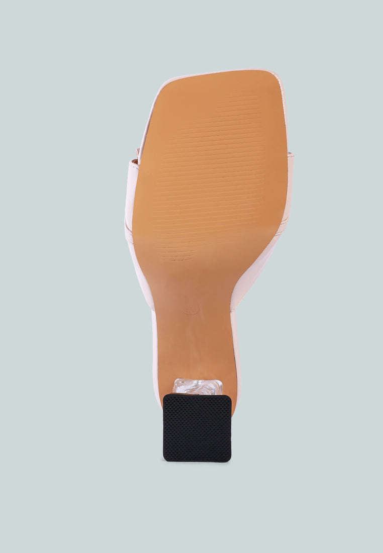 women clear heel jewel sandal#color_beige