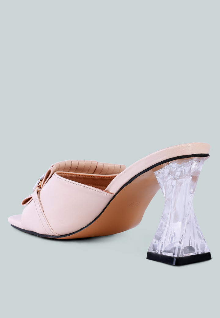women clear heel jewel sandal#color_beige