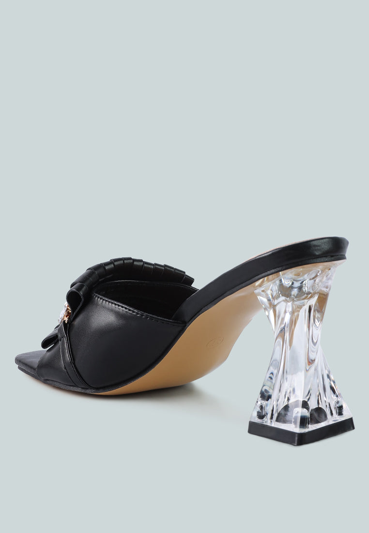 women clear heel jewel sandal#color_black