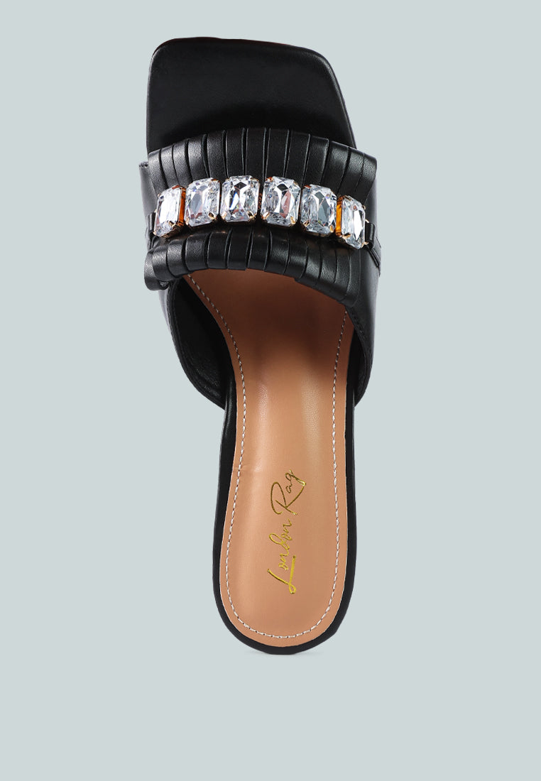 women clear heel jewel sandal#color_black