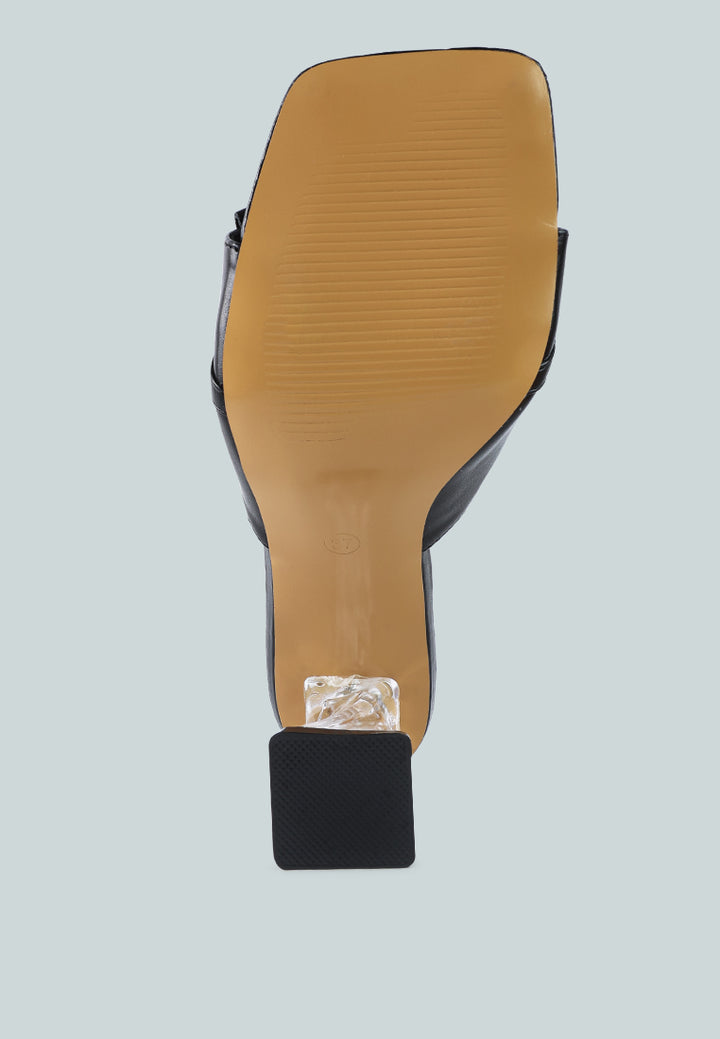 women clear heel jewel sandal#color_black