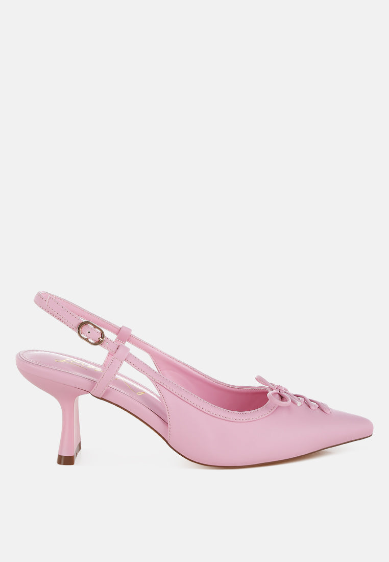 women kitten heel pointy slingbacks#color_pink