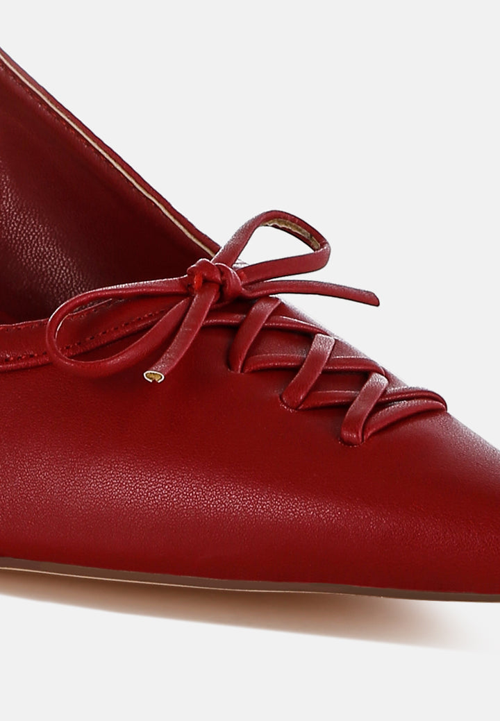 women kitten heel pointy slingbacks#color_red