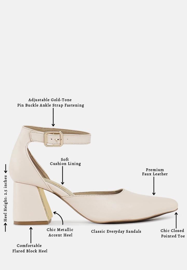 women pointy-toe flared block heels#color_beige