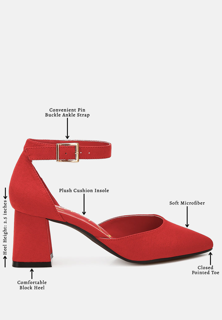 women microfiber heel sandals#color_red