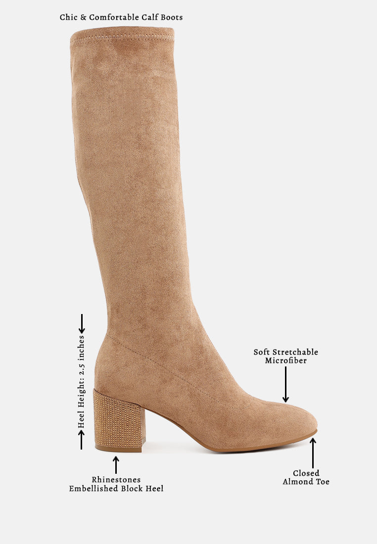 women microfiber knee high boots#color_camel