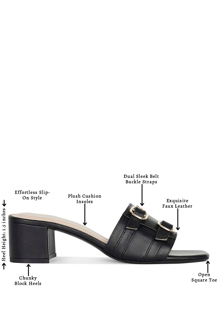 women double buckle strap heels#color_camel