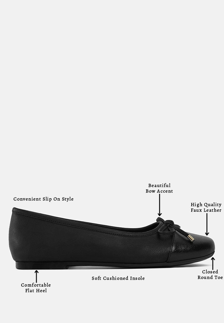 women two tone ballet flats#color_black