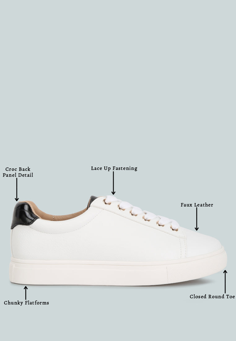 colette croc back panel sneakers#color_black