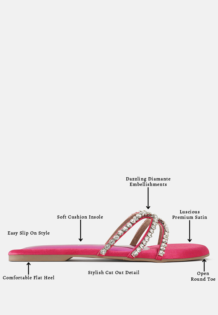 dimante strap flat sandals#color_fuchsia