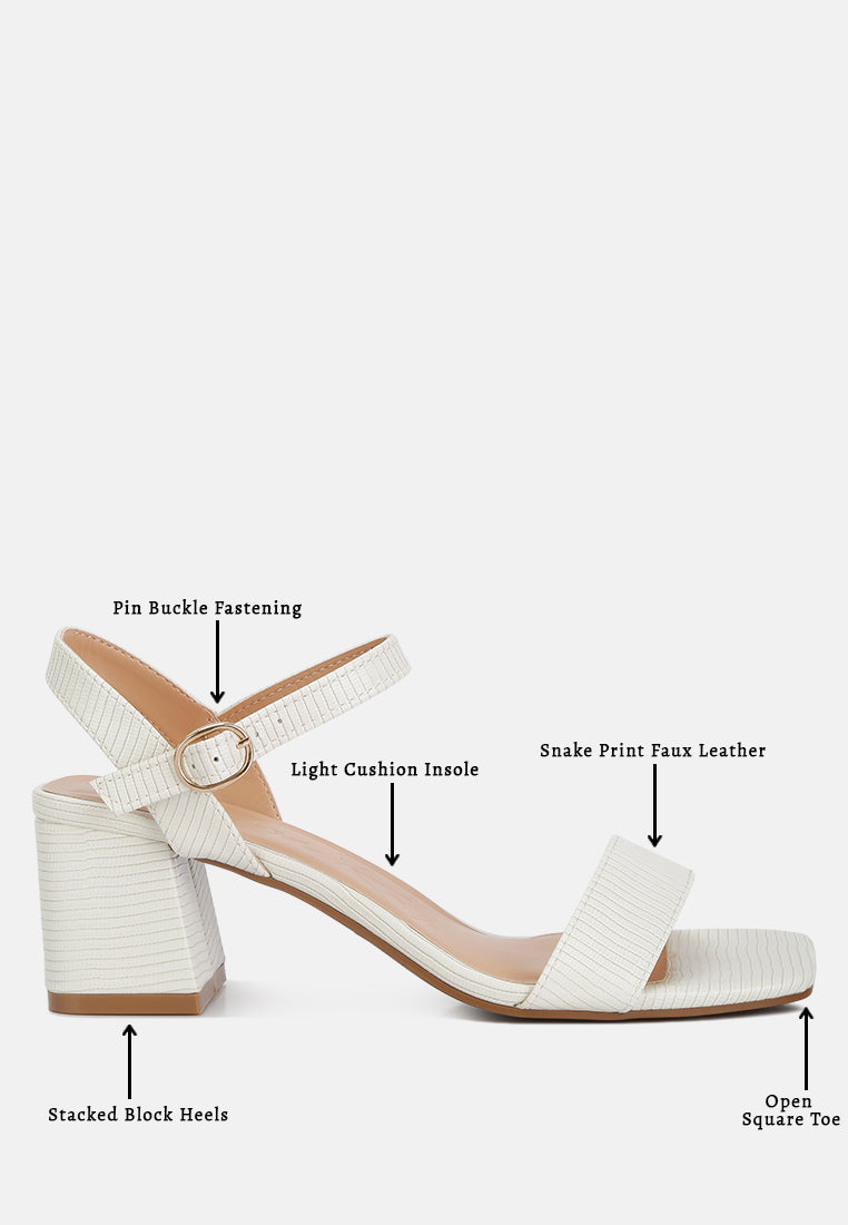 Women Block Heel Slingback Strap Sandals