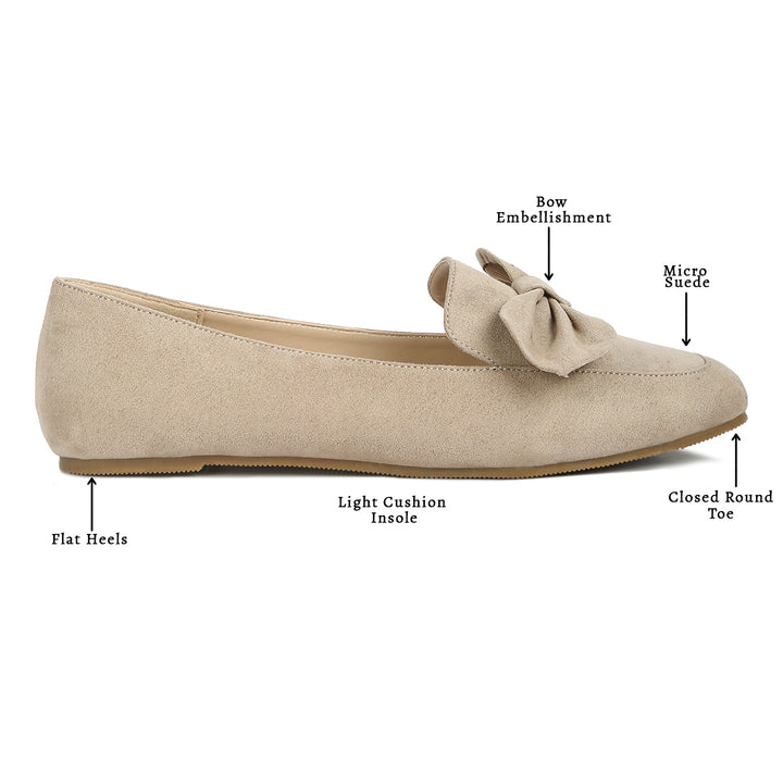 women casual loafer with bow#color_beige