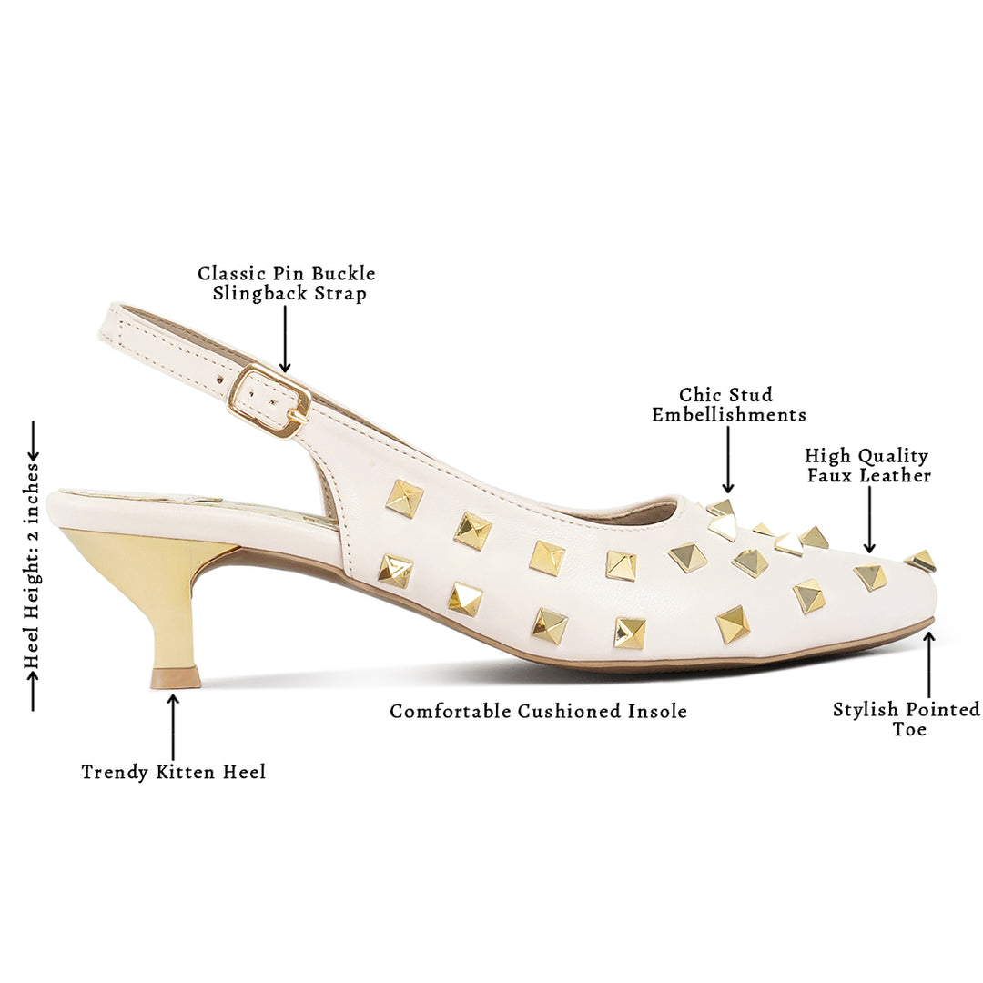 london rag women gold accent studded sandals#color_beige