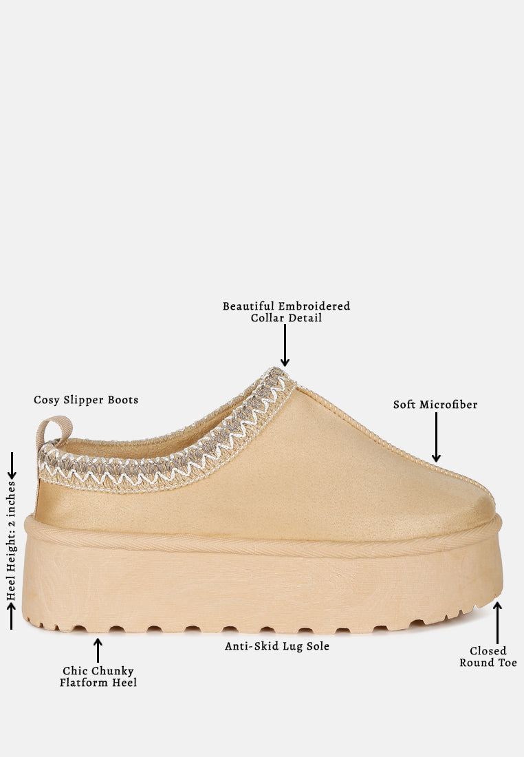 Embroidered Platform Classic Slip-On