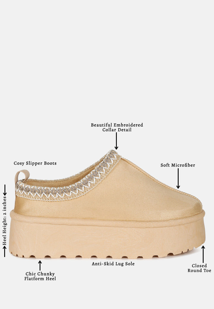 Embroidered Platform Classic Slip-On