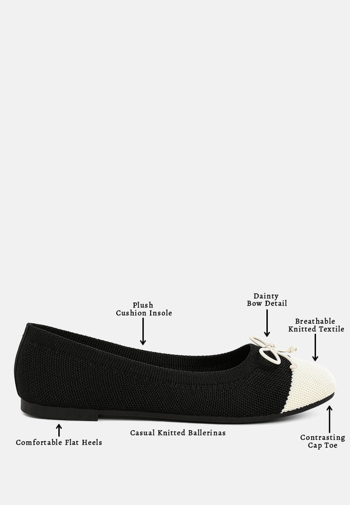 women two tone ballerinas#color_black