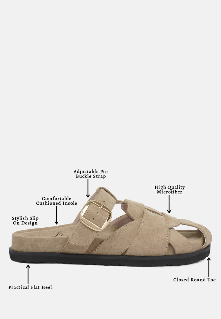 Women Microfiber Slip On Flats