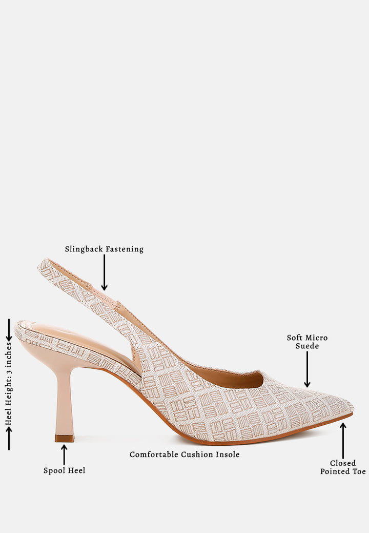 Women Pointed Toe Kitten Heel Pumps