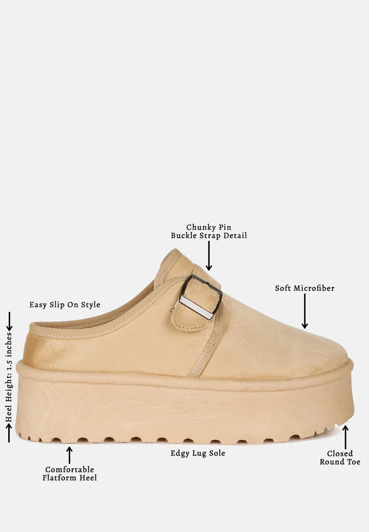 women buckle strap platform classic slip-on#color_beige
