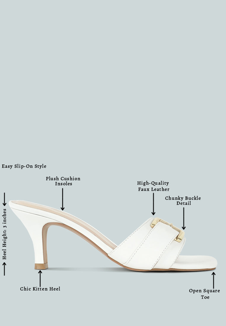 women buckle detail heels#color_white