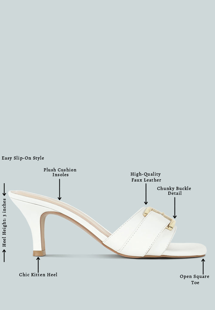 women buckle detail heels#color_white
