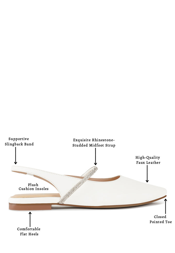 women pointed toe slingback sandals#color_black