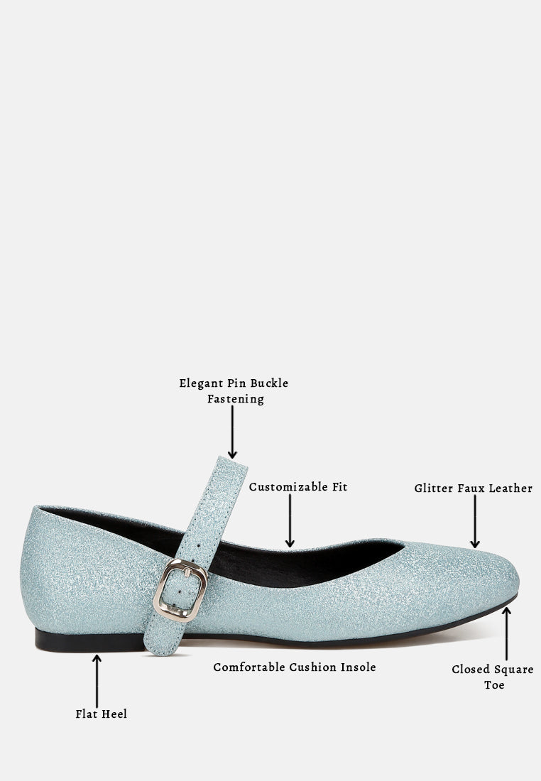 women glitter pin buckle ballerinas#color_baby-blue