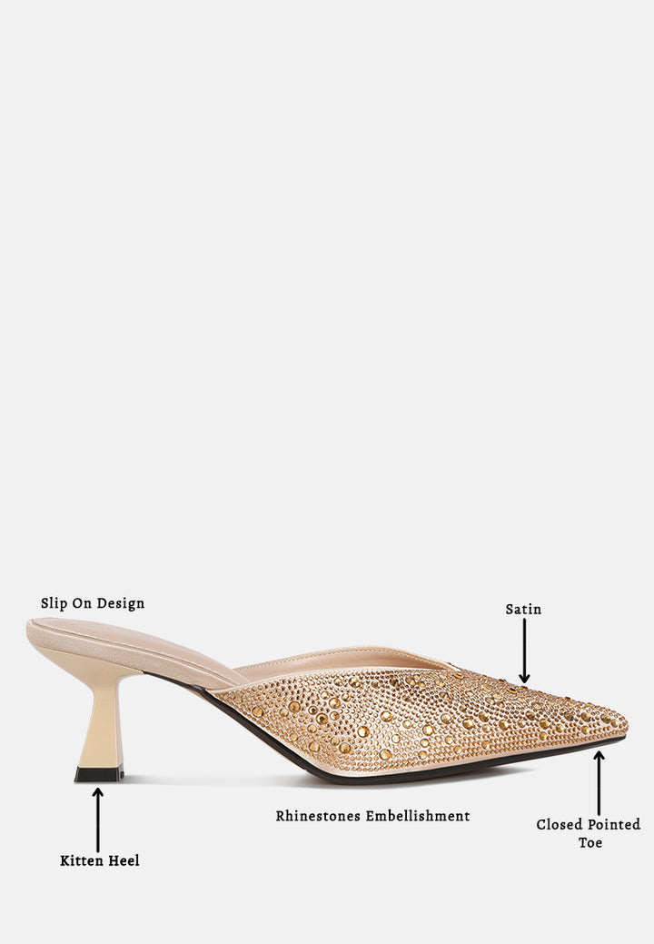 women aldora rhinestones embellished mules#color_gold