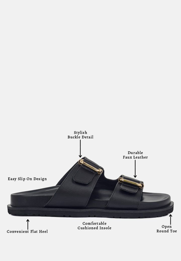 women flat slip ons#color_black